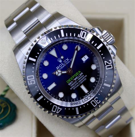 rolex deepsea dweller blue face|rolex deepsea blue for sale.